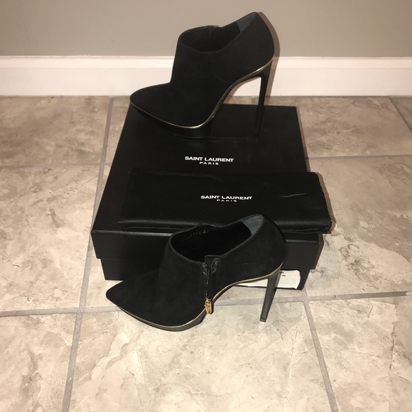 Yves Saint Laurent Shoes - Saint Laurent Kid Scamosciato booties